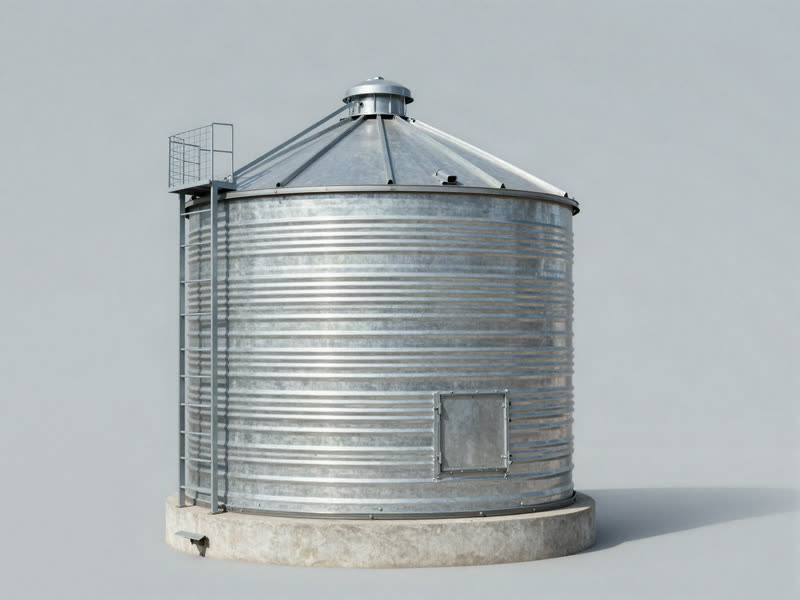 Silos Silos galvanizados de fondo plano